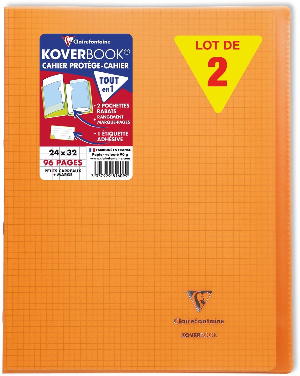 Koverbook Notebook - 24 x 32 cm - 10 Stuks - Vierkant