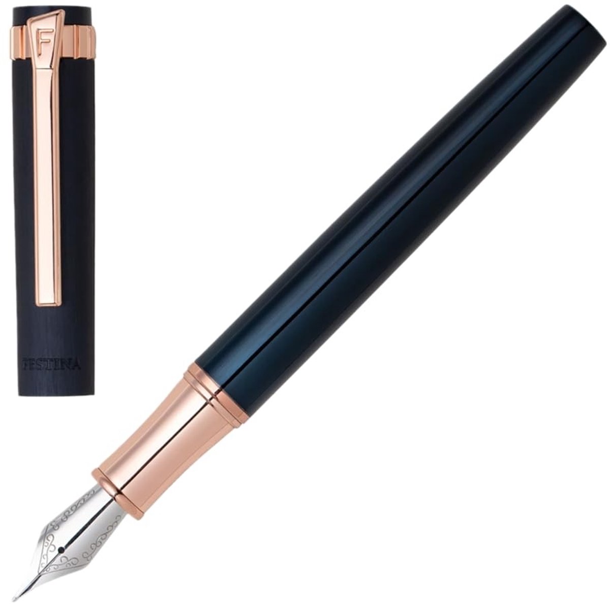 Vulpen - Roze/Goud met Zakclip