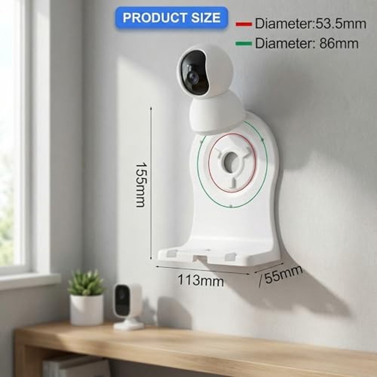 Wandmontage voor Dome Camera's - Geschikt voor C4/C6