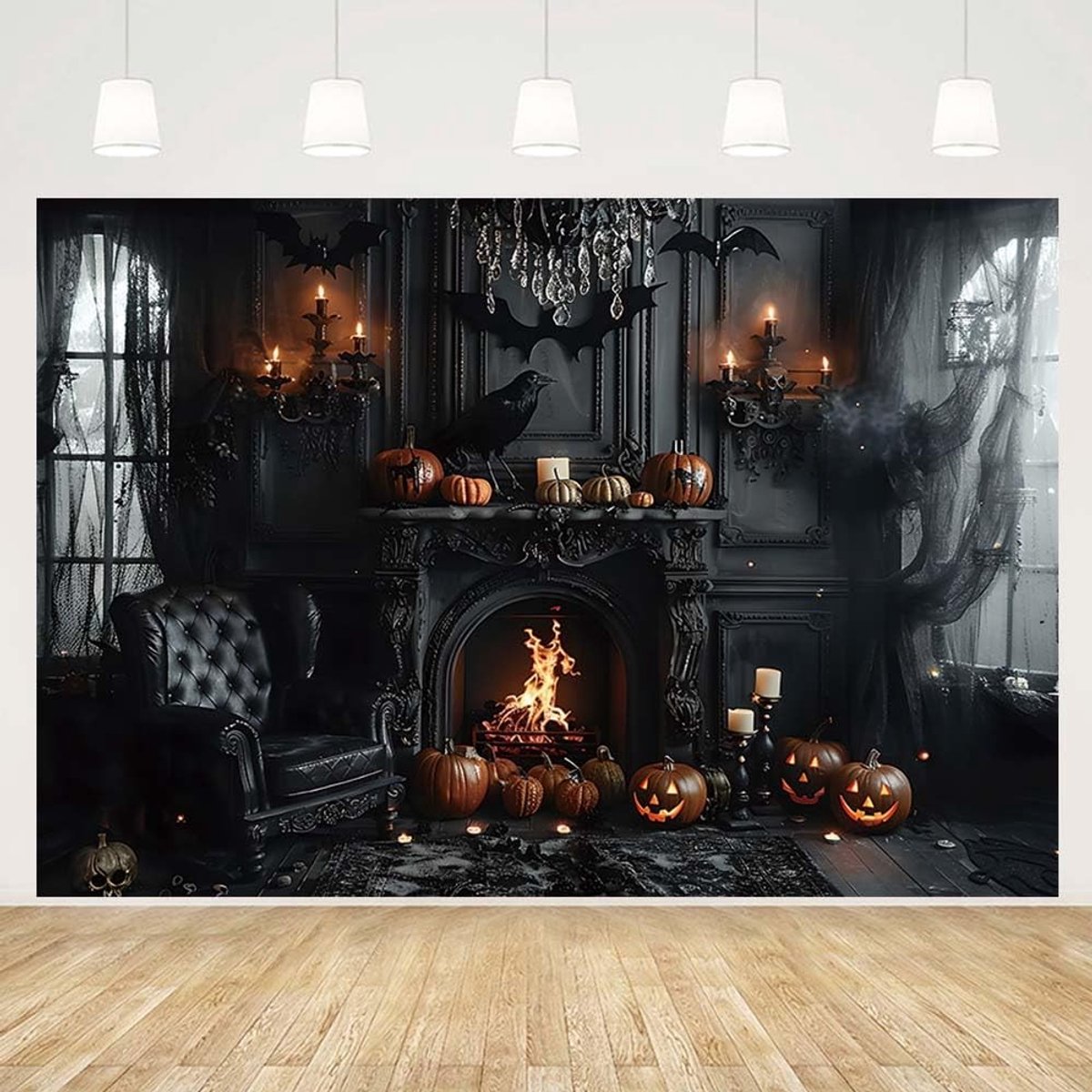 Halloween Fotobehang - Spookkasteel Thema