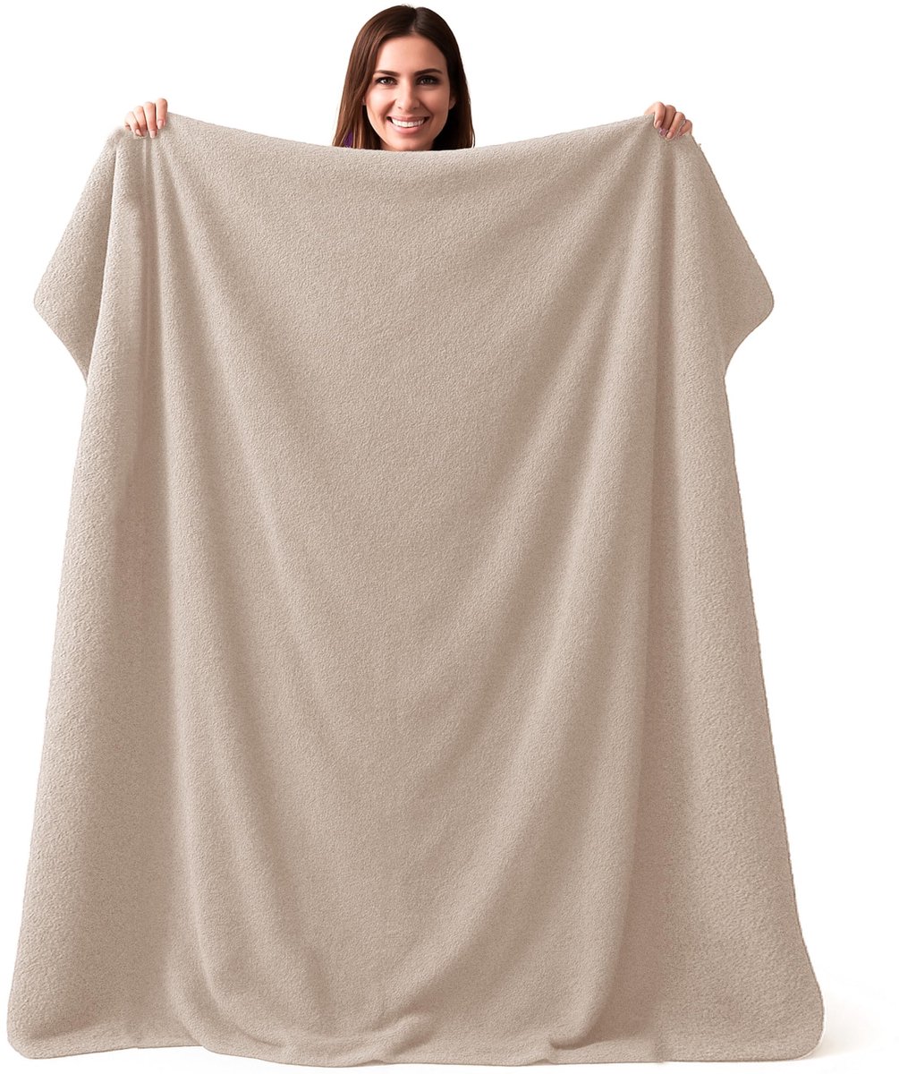 XXL Strandhanddoek - 150x200 cm - Beige Kleur