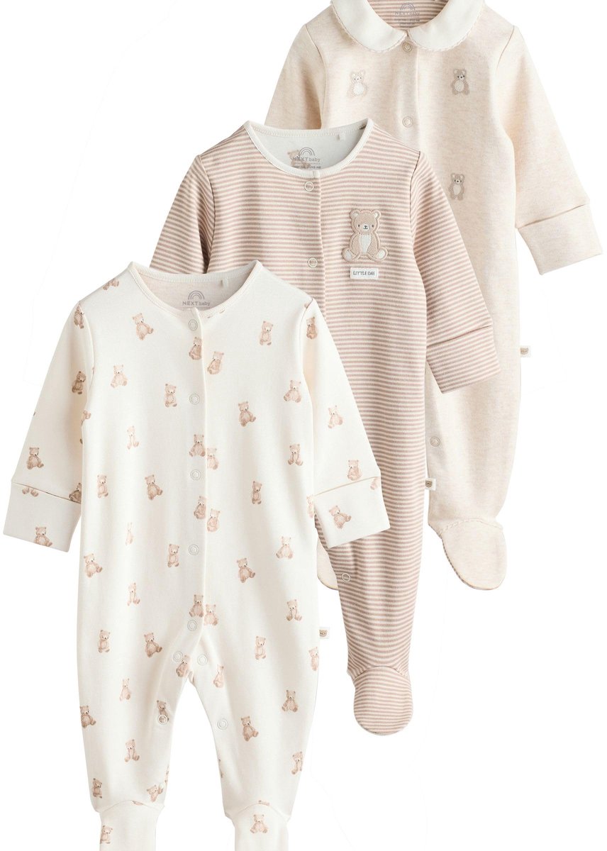 Set van 3 Baby Pyjama's - Tweewegrits - Neutraal
