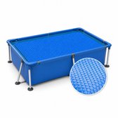 Schwimm Solar Bubblecover 211x137 cm - Afdekzeil - Noppenfolie Zwembad - Rechthoek - Geschikt voor Intex / Bestway zwembaden 220x150 cm
