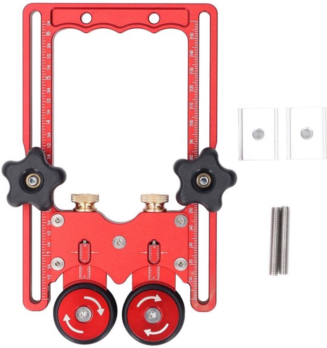 Tafelzaagrol Hoge Nauwkeurigheid - Aluminium Duwblok - 160 Mm Rail - Houtbewerking - Rubberen Wielen - Eenrichtingslager - Zaaggeleider