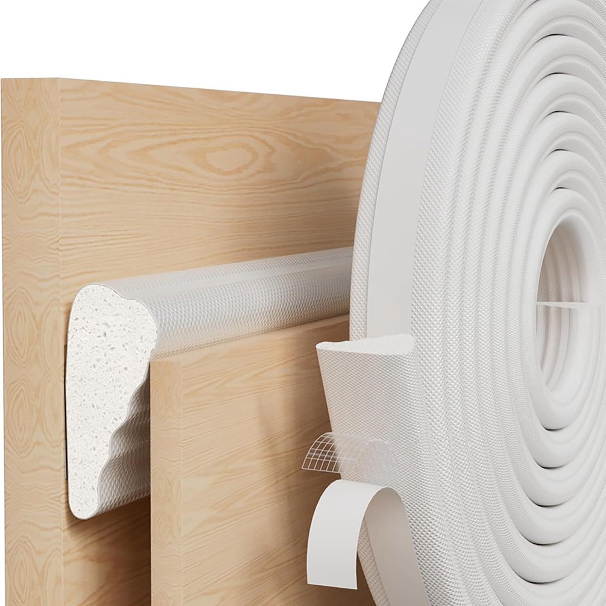 SnelShoppen - Deurafdichting Zelfklevend en Raamafdichting, Tochtstrip voor Deuren en Ramen, Sealing Tape met Foam voor Geluidsisolatie en Koude Besch