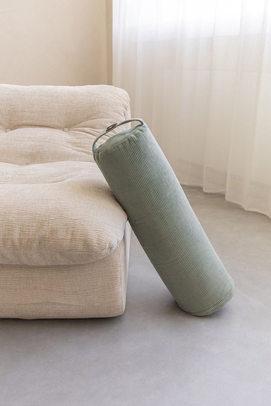 Yoga bolster eco rib asgroen rond - Lotus van Lotus — afbeelding 4