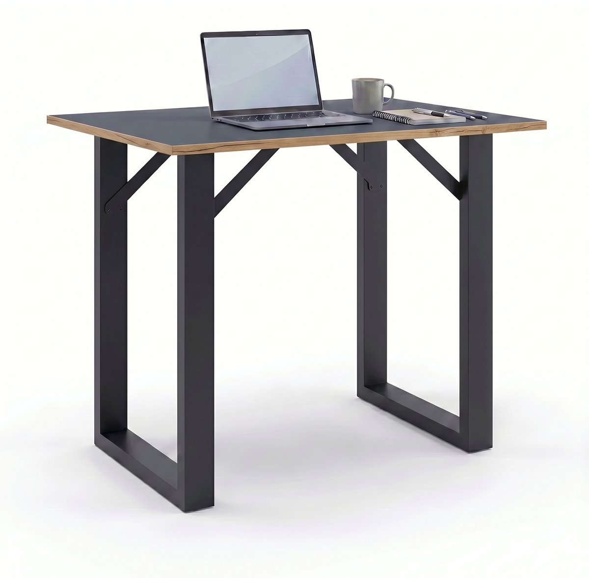 VCM Bartisch, Stehtisch und Meetingtisch, 110 x 50 x 102 cm, Hochtisch für Küche, Büro und Lounge - Salia