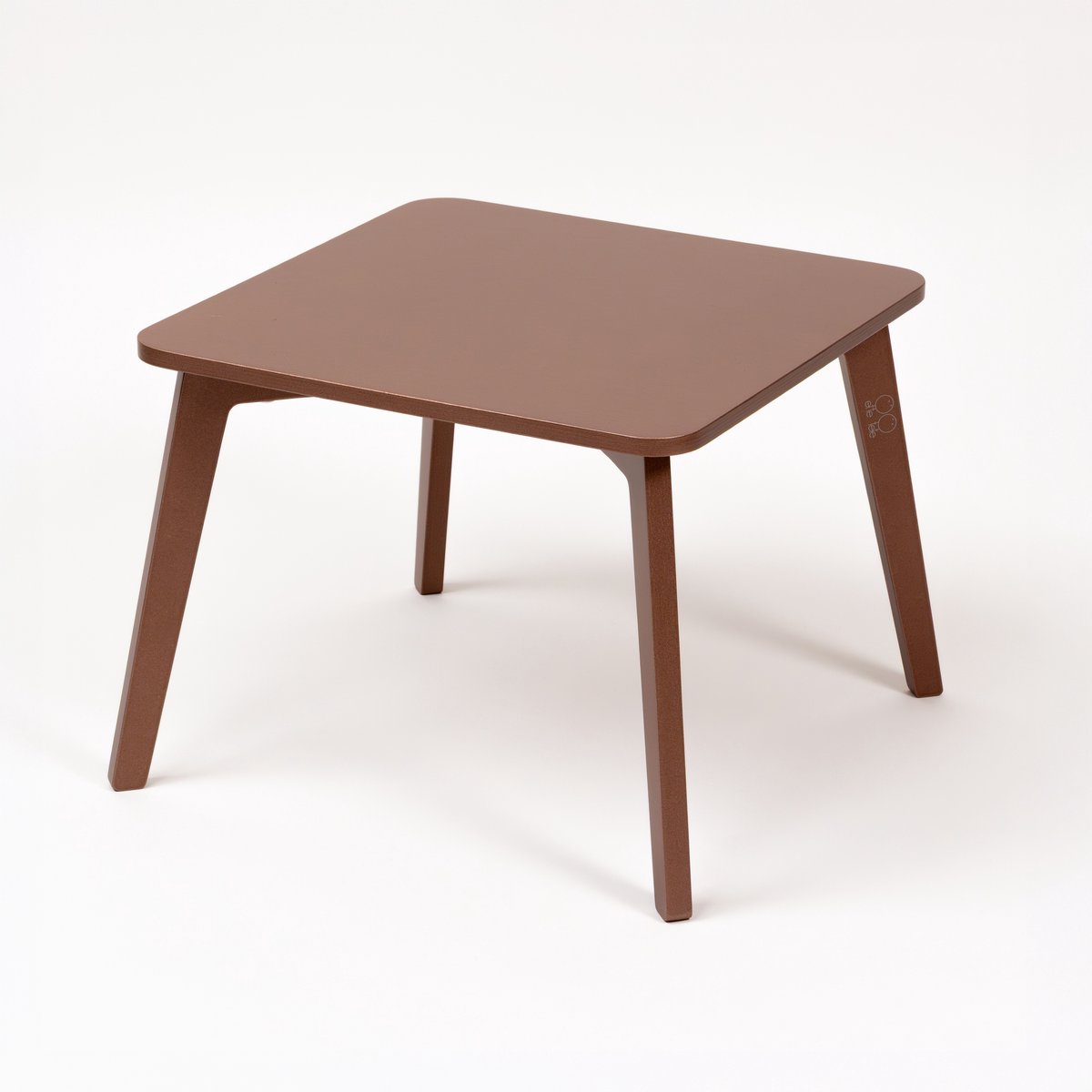 Ette Tete Tulla Table- Mocha- Kindertafel korte poten (36.5 cm)