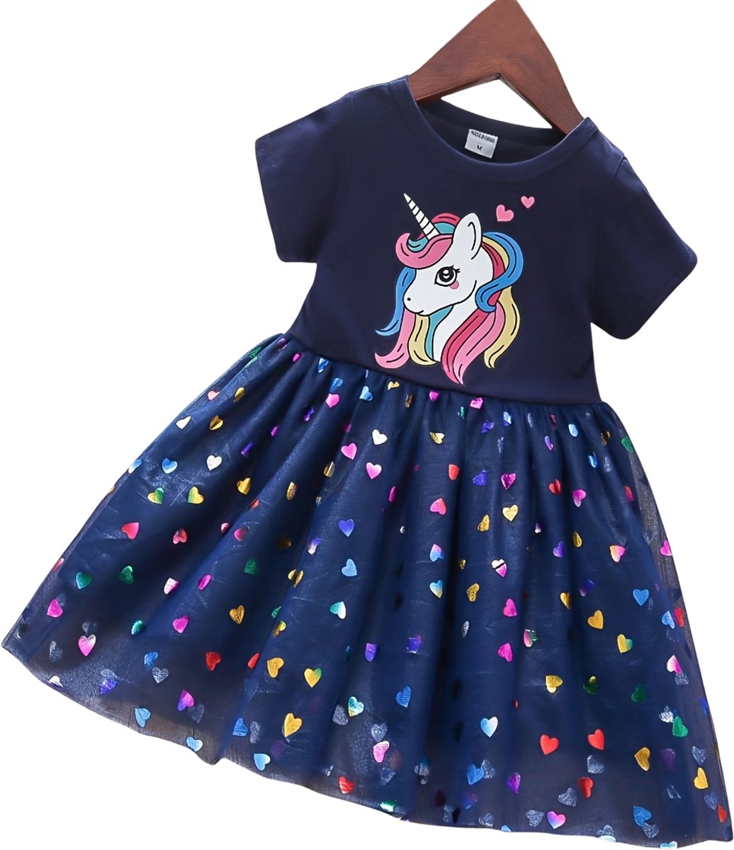 Currero Zomerjurk Meisjes Zomerjurken Kinderen Jurk Meisje Ibiza Stijl Sundress Kinderkleding 3 Jaar Blauw