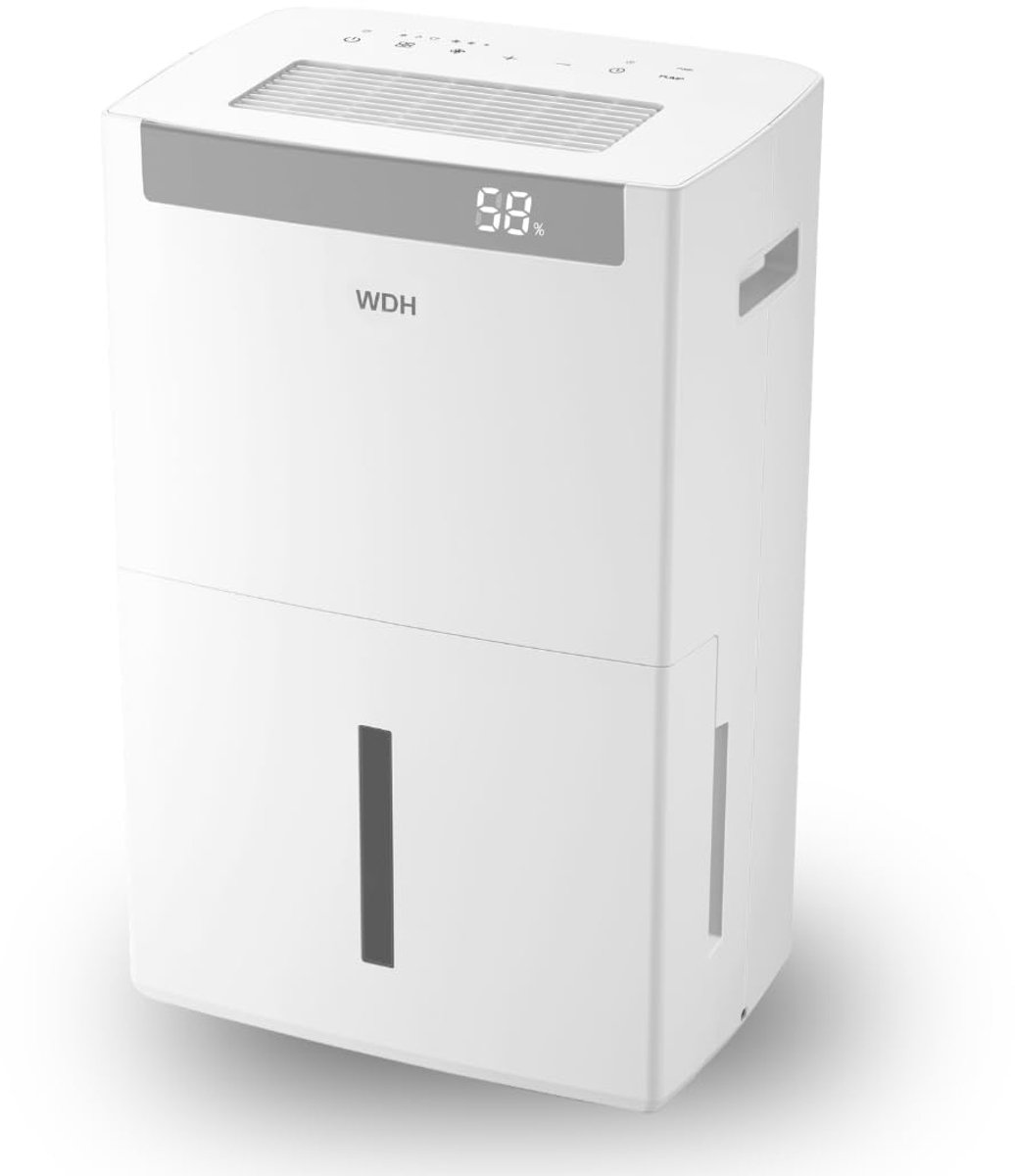 SnelShoppen - Aktobis WDH-870FW Luchtontvochtiger, Bouwdroger tot 70 L/d, WiFi, Energiezuinig, Ideaal voor Huizen, Kelders, Garages, Hobbyruimtes