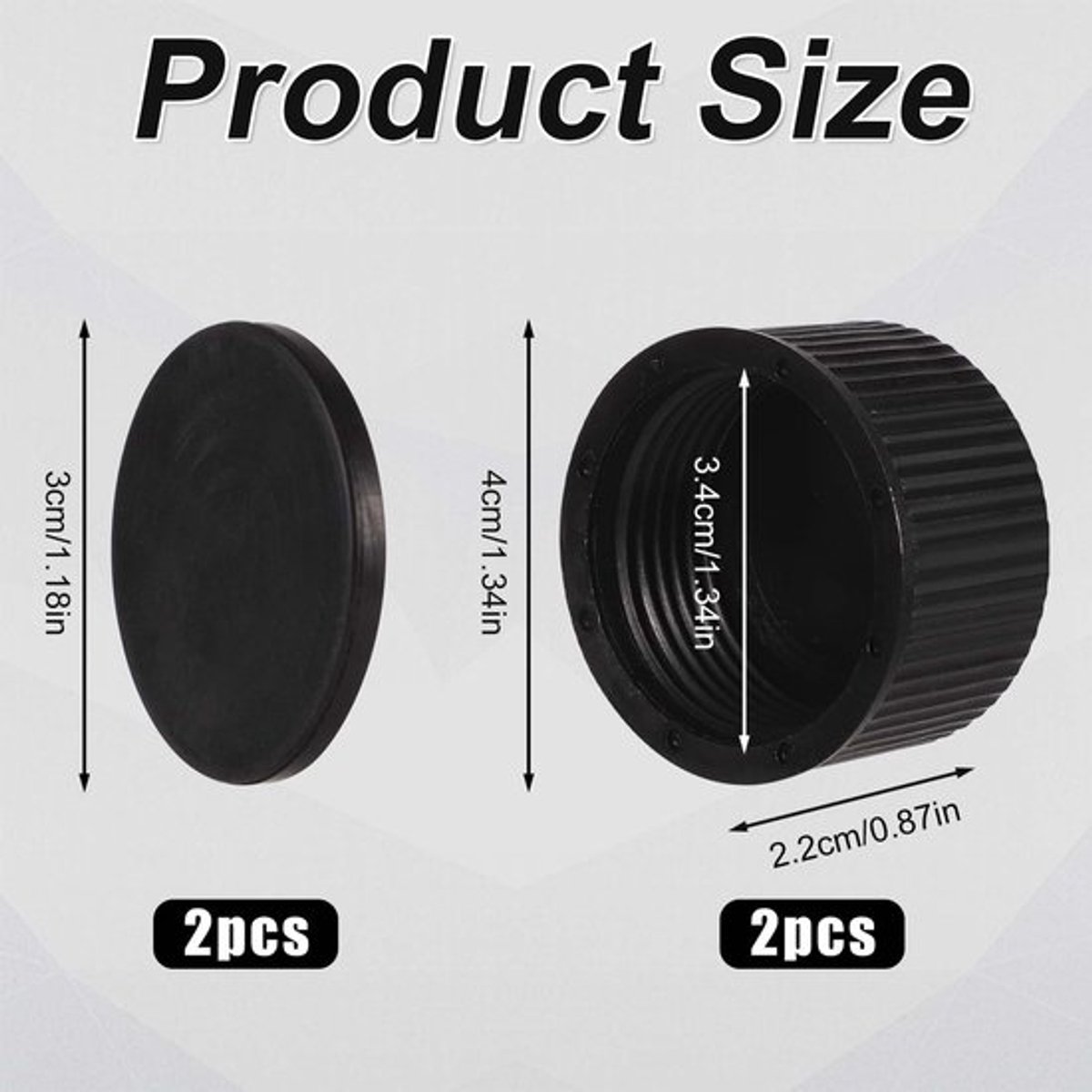 Zandfilter Afvoerdop - 2x Afdichtingspakking - Kunststof - Zwembadfilteronderdelen - Compatibel met Hayward - Afmetingen 4x2,2cm - Afvoerplug