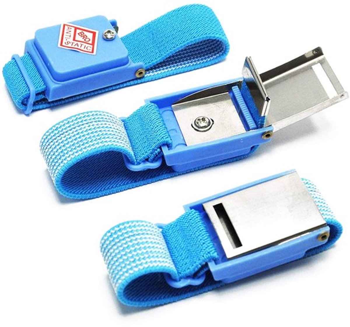 Draadloze Polsband - Antistatisch - Voorkomt Schade - Blauw - Ideaal voor Elektronica - Voor Elektriciens en Technici