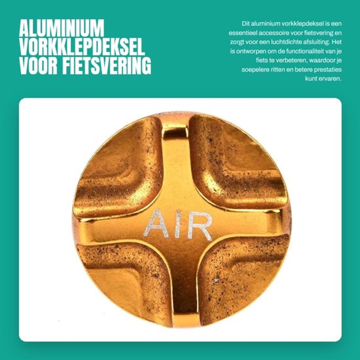 Vorkklepdeksel Aluminium - Luchtdichte Klepdeksel - Fietsvering - Voorvork - Fietsaccessoire - Lichtgewicht Ontwerp - Fietsvork