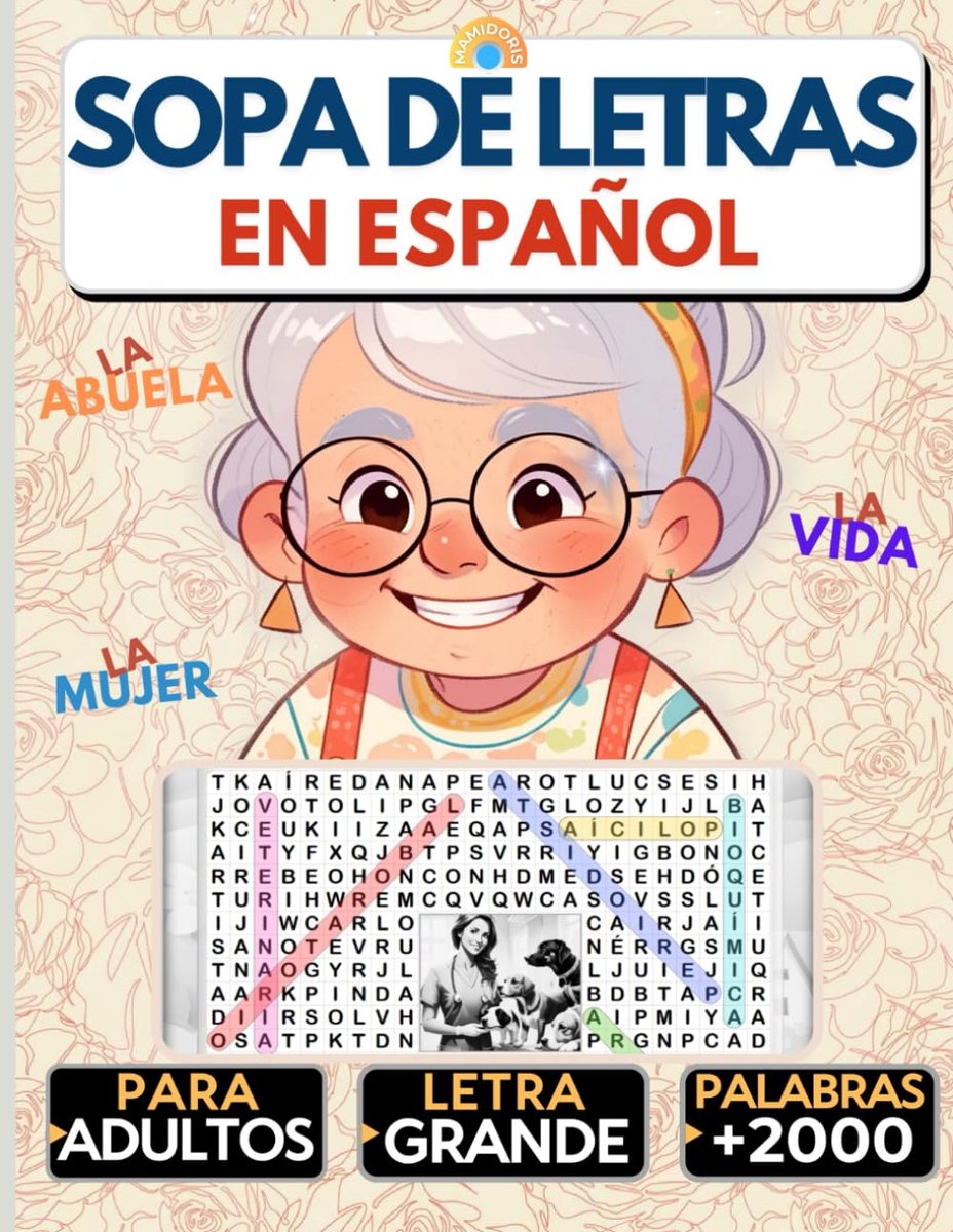 Sopa de Letras voor Volwassenen - Grote Lettergrootte - Spelletjes voor de Geest - Ontspanning en Vermaak - ShopVlot