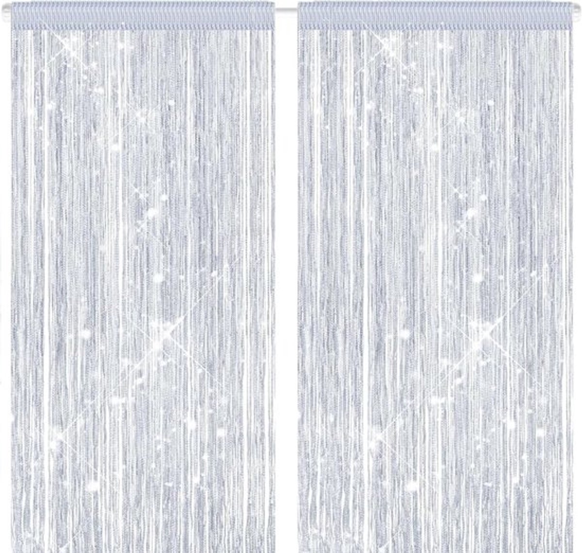 Vliegengordijn 100 x 200 cm - Draadgordijn - Insectengordijn - Vliegenbescherming - Terrasdeur - 2 Stuks van 100% Polyester - Deurgordijn