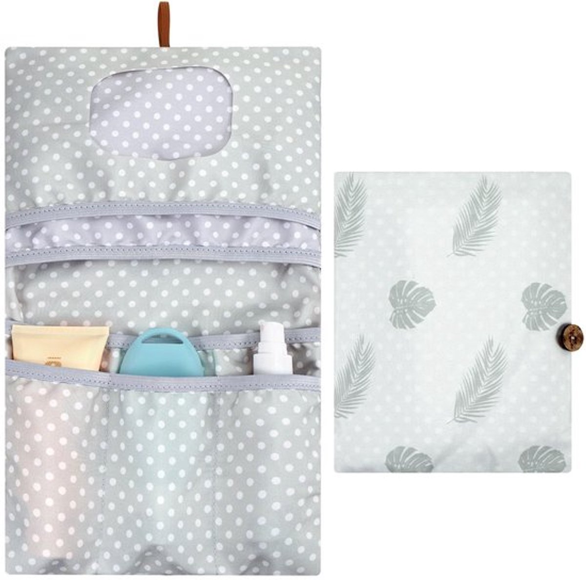 Luiertas 2-in-1 Aankleedkussen - Organizer voor Baby's - Opvouwbaar Ontwerp - Veel Opbergruimte - Praktische Tas voor Moeders