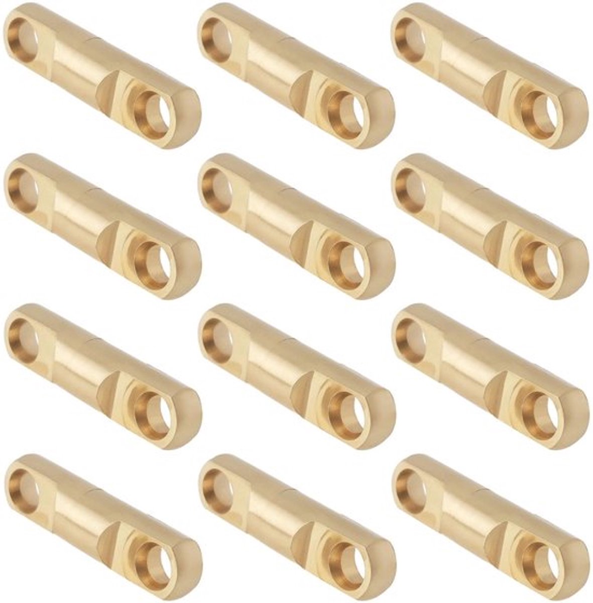 Vissen Swivels Hoge Sterkte - 12Pcs - Messing - 360° Rotatie - Compact Ontwerp - Geschikt voor Zeevissen - Viswartels