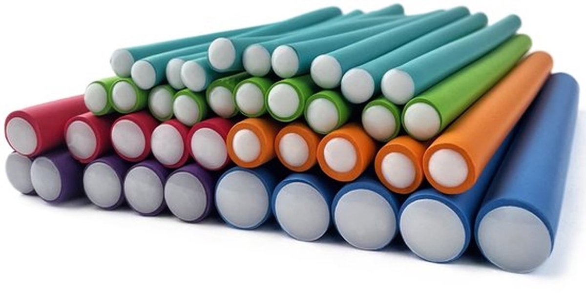 Papilotte 40 stuks - Delicate/Natuurlijke Krullen - Geschikt voor Alle Haartypes - Buigzaam - Meer kleuren - Geen Hitte voor Krullen - Krultang