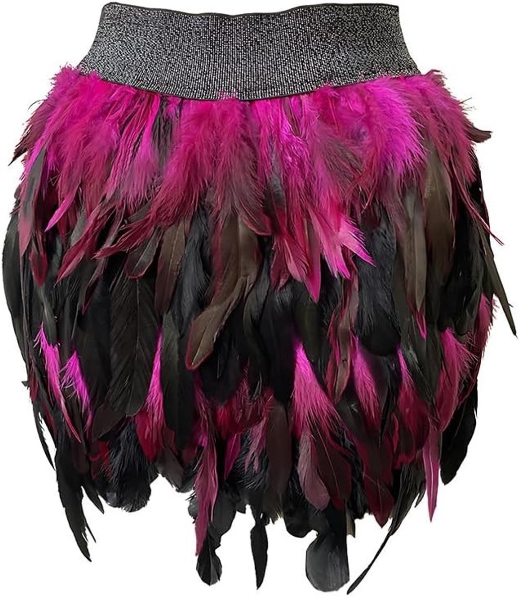 Feather Skirt Ballerina Kostuum voor Dames - Elegante Dansoutfit met Volants en Tutu