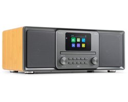 DAB radio - Audizio Palmi - Radio met cd speler - Bluetooth radio - FM, DAB+ en USB - Bamboe