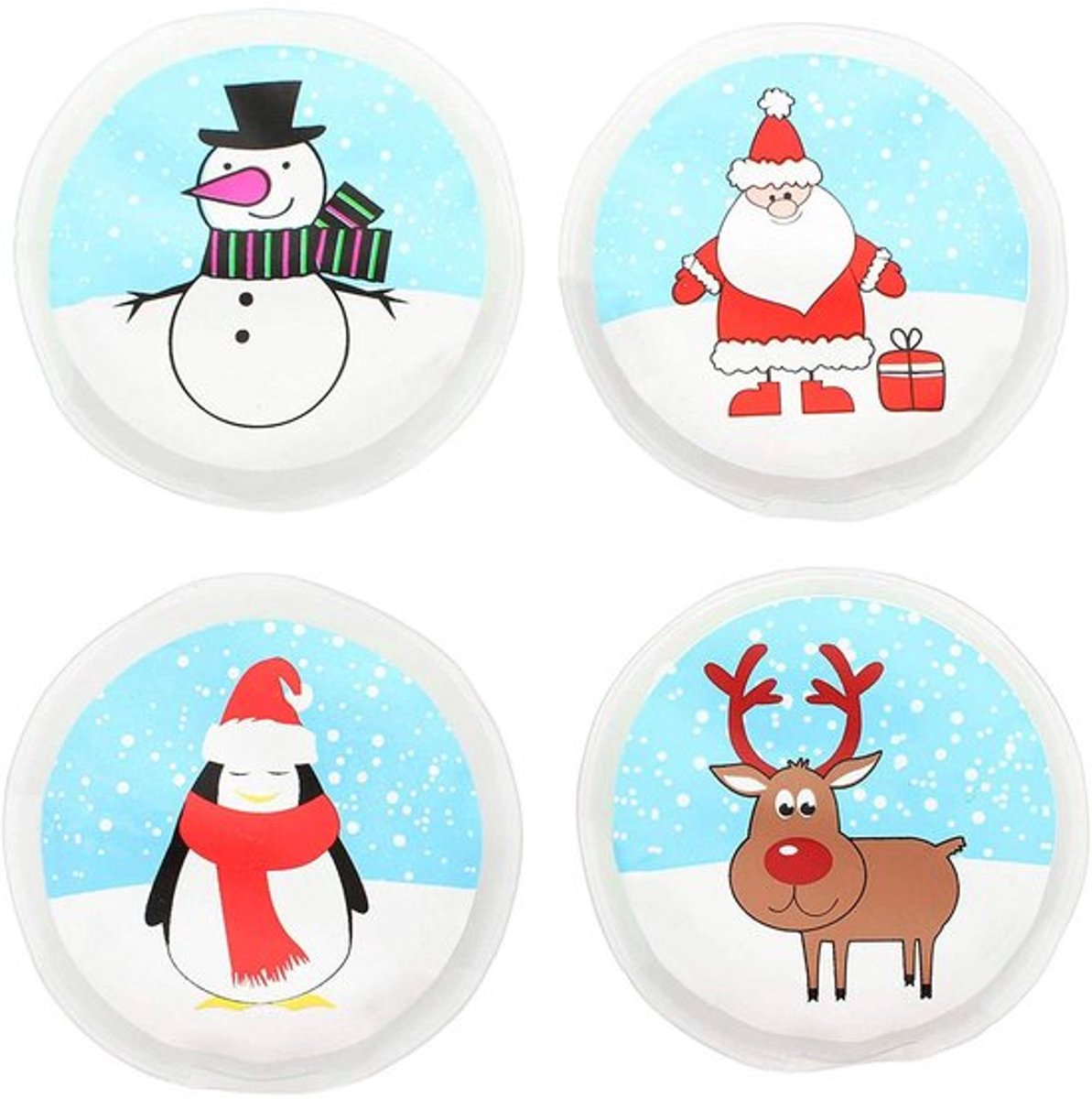 Handwarmers Oplaadbaar - Herbruikbare Warmtezakjes - Warmtepads - Lichtgewicht - Set van 4 - Zachte Hoes van 100% Kunststof