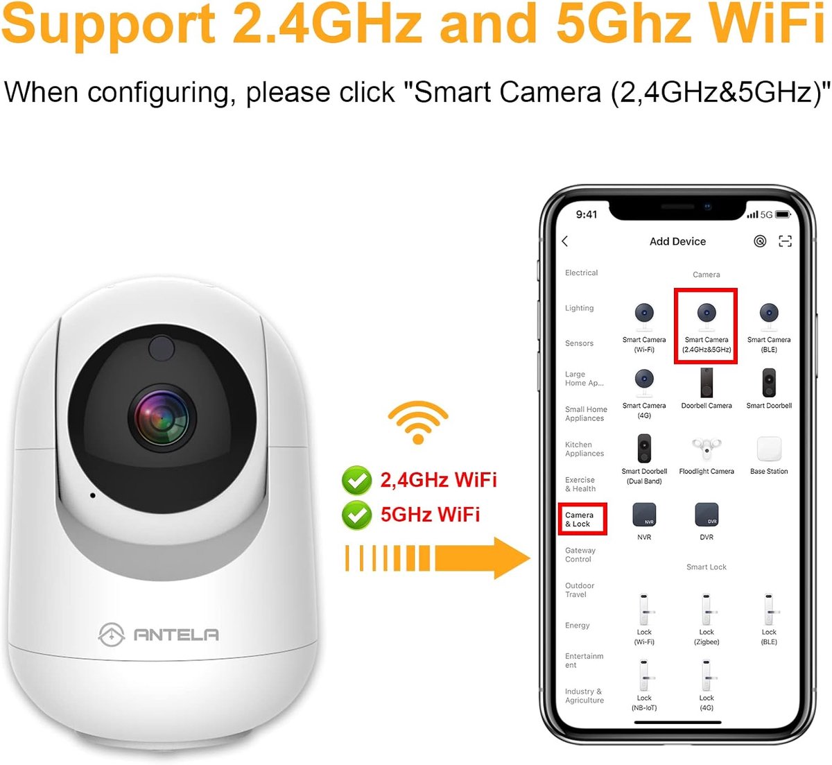 SnelShoppen - 2pcs WLAN IP Camera 1080P HD Binnen - 2.4GHz/5GHz Wifi - 355°/80° Beeldhoek - Tweerichtingsaudio - IR Nachtzicht en Bewegingsdetectie -