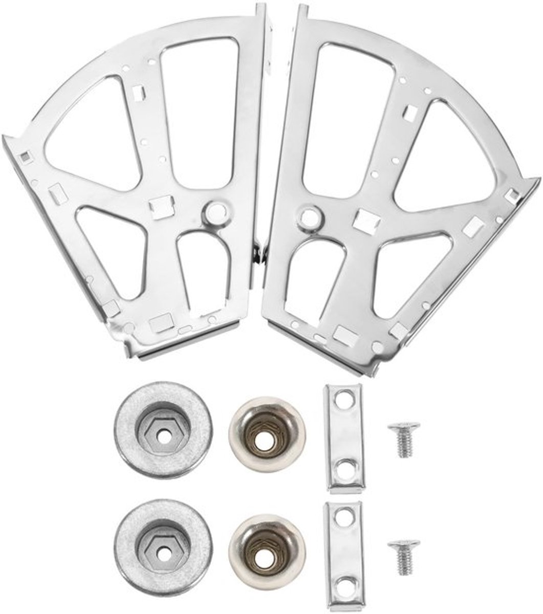 Scharnieren Roestvrij Staal - Dubbellaagse Beugels - Schoenenrek Accessoires - Zilveren Scharnieren - Heavy Duty - Afmetingen 26 x 21 x 9 cm