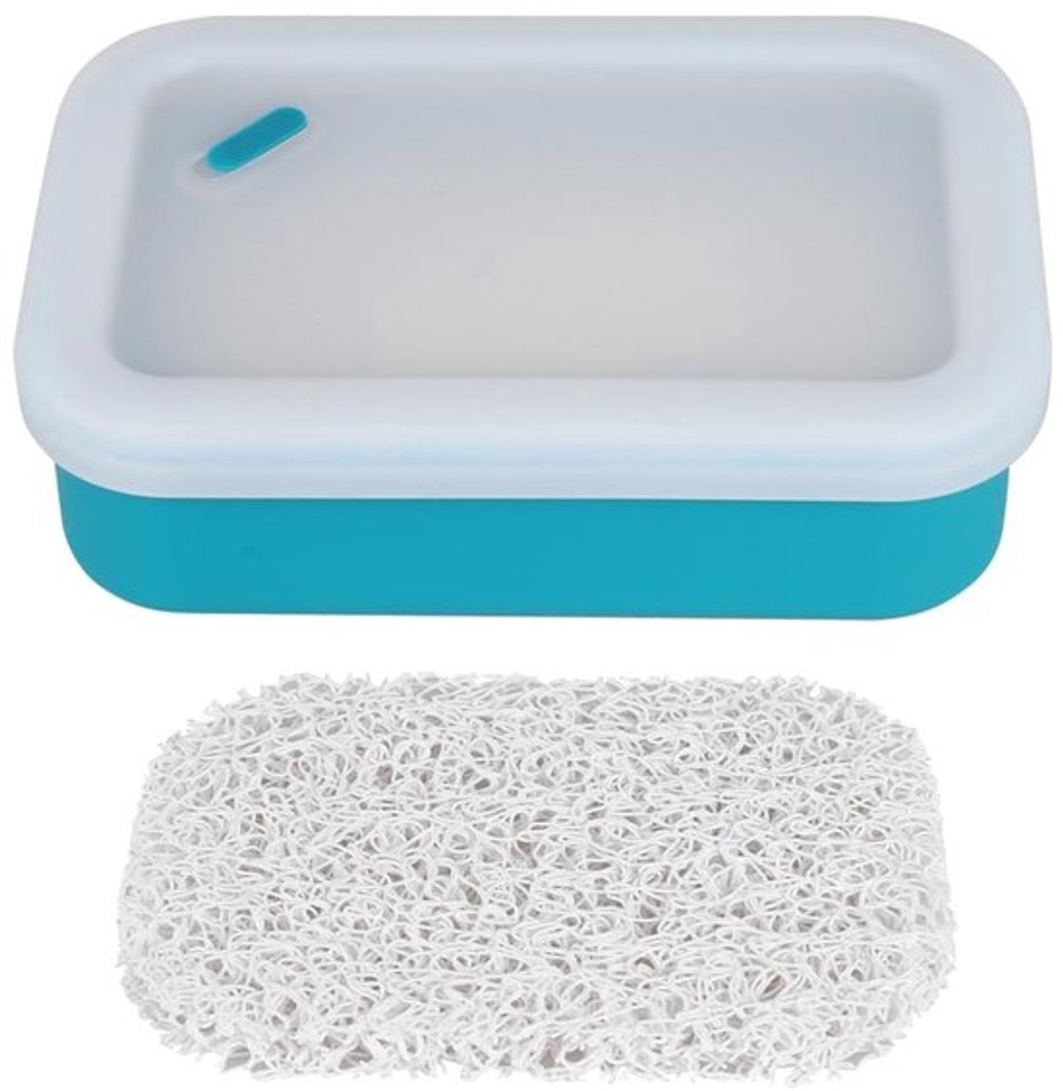 Zeepdoos Lekvrij - Draagbare Zeepcontainer - Waterdicht - PVC Droogmat - Compact Ontwerp - Geschikt voor Thuis/Reizen