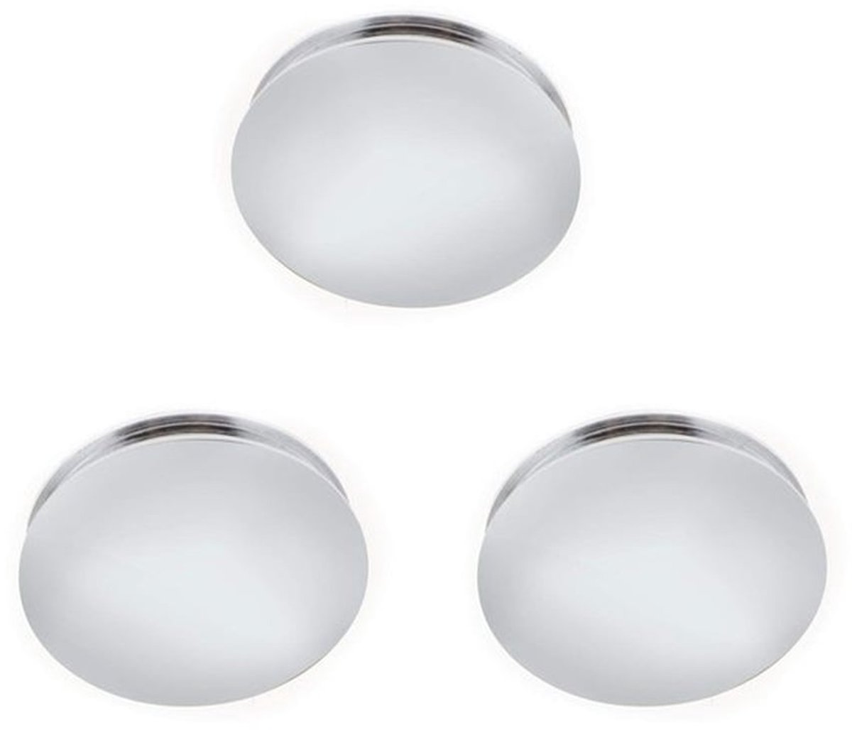 Afvoerplug Pop-up - 3 Stuks - Messing met Chroom - 37 mm - Wastafel Klik - Lichtgewicht en Duurzaam