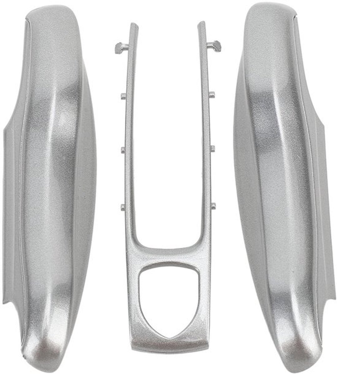 Sleutelhanger Auto - Sleutelhanger Beschermhoes - Sleutelhanger Afstandsbediening - Sleutelhanger Compatibel met Panamera 91 - Hoogwaardige Kwaliteit - Zilveren Stijl - Autosleutelcover