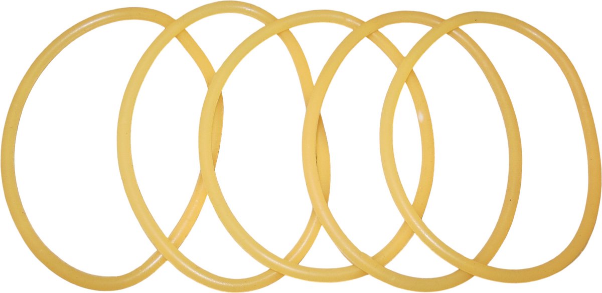 Elastiek rubber saffraangeel