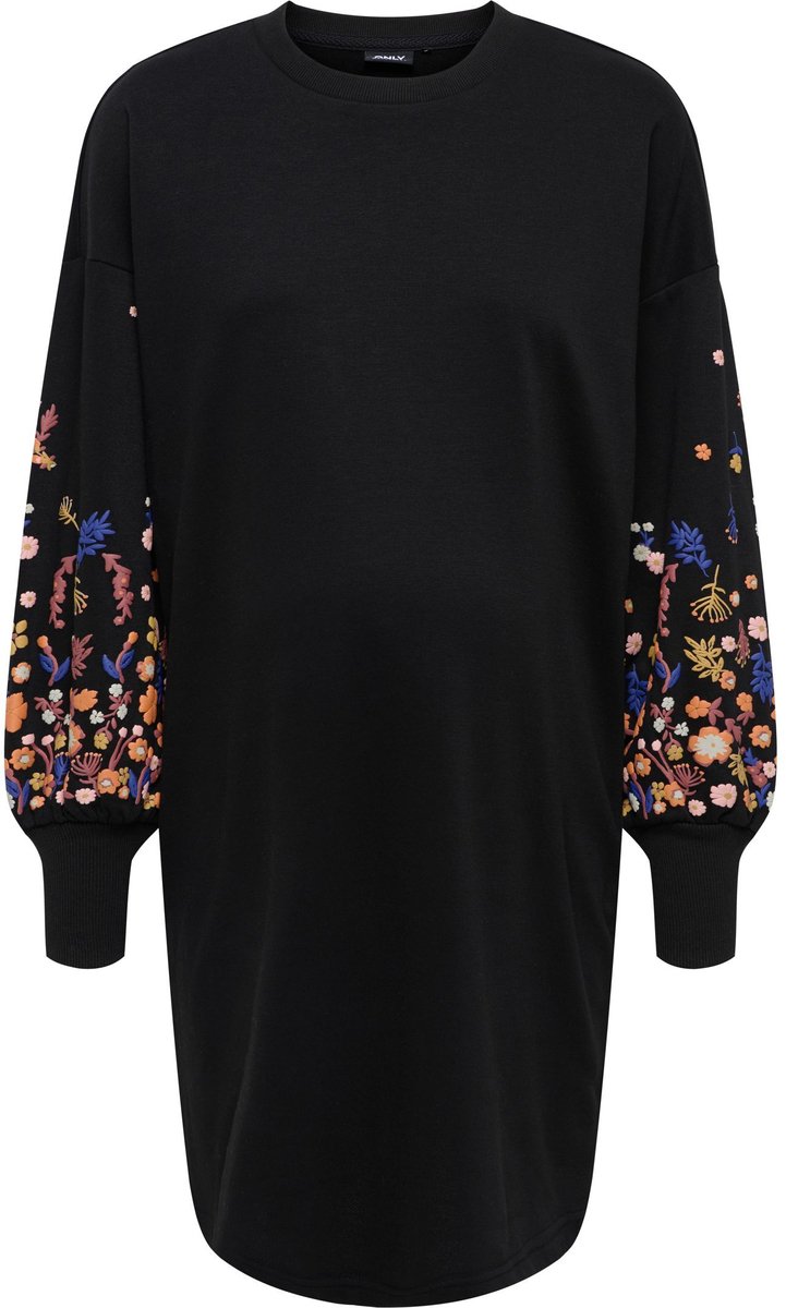 ONLY - OLMBROOKE L/S SHORT FLOWER DRESS SWT - Dames - Maxi jurken