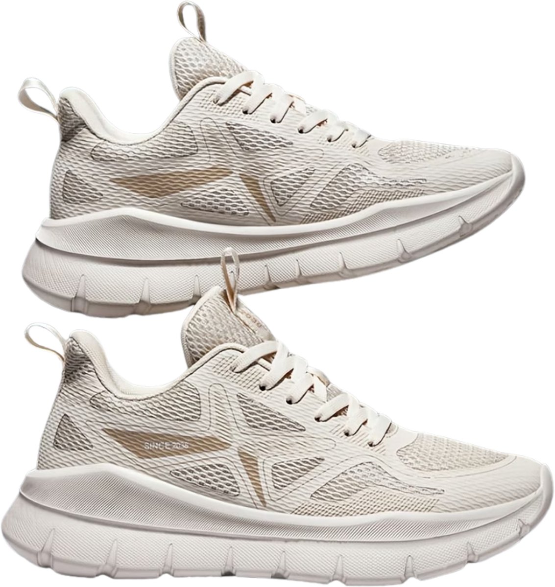 Currero Schoenen Heren Sneakers Comfortabel Wandelschoenen Casual Volwassenen 46 Zee Rijst