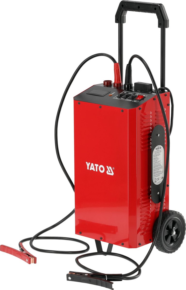 YATO Professionele Acculader met Starthulp (Booster) – 12V/24V – Laadstroom 52A – Piekstarthulp 520A – Voor Loodzuur Accu's (20-1000 Ah)