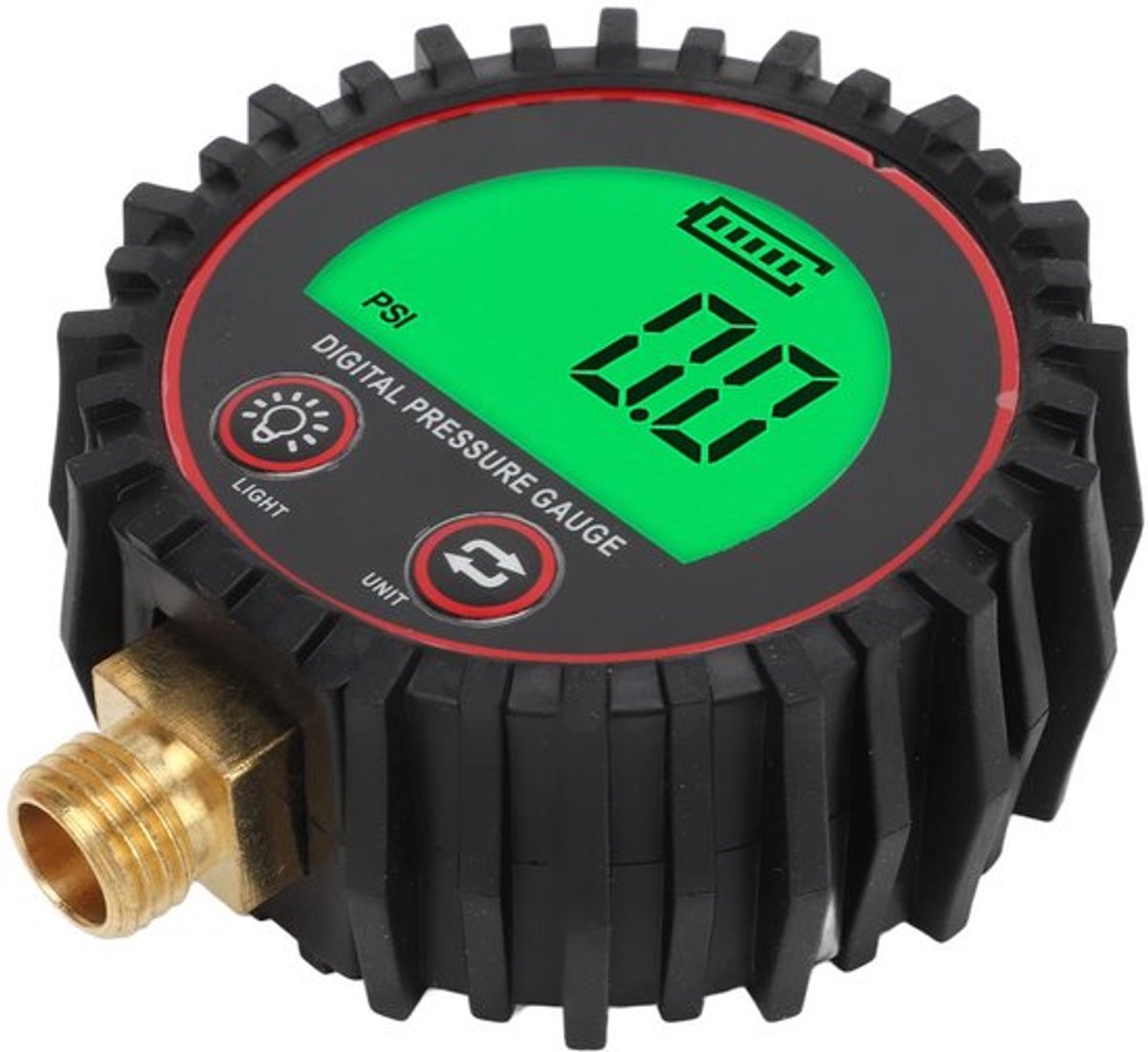 Bandenspanningsmeter - Digitale Manometer - 4 Eenheden Schakelbaar - Nauwkeurige Metingen - Hoge Zichtbaarheid - Meetbereik 3-255 PSI