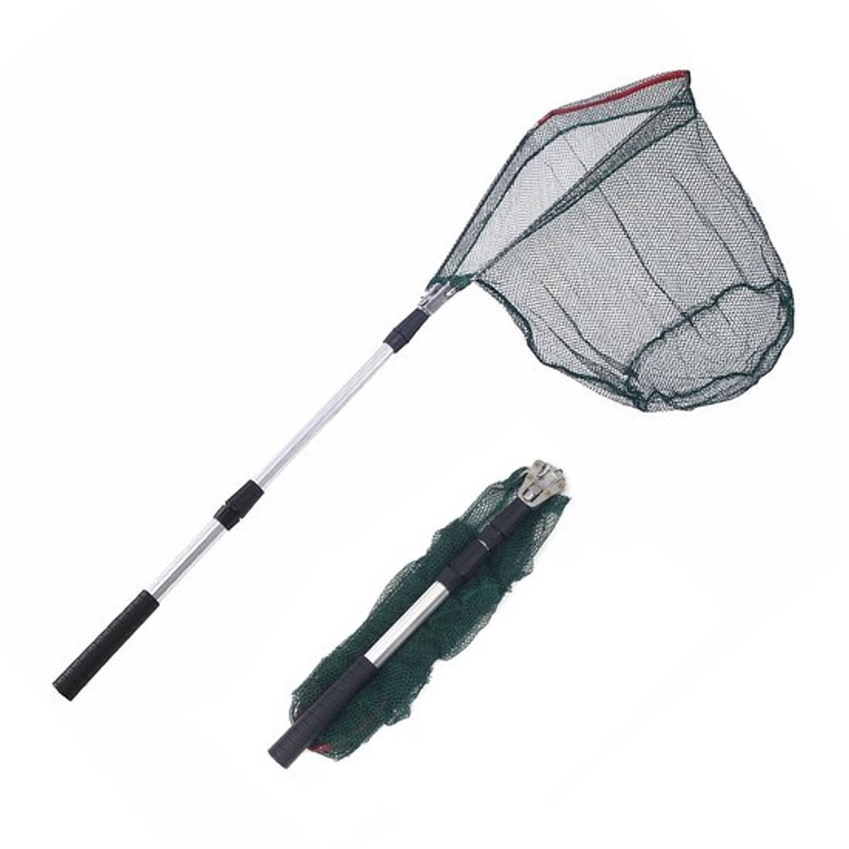 Schepnet 130 cm - Telescoop - Rubber - Vijver - Visnet - Aluminiumlegering - Opvouwbaar