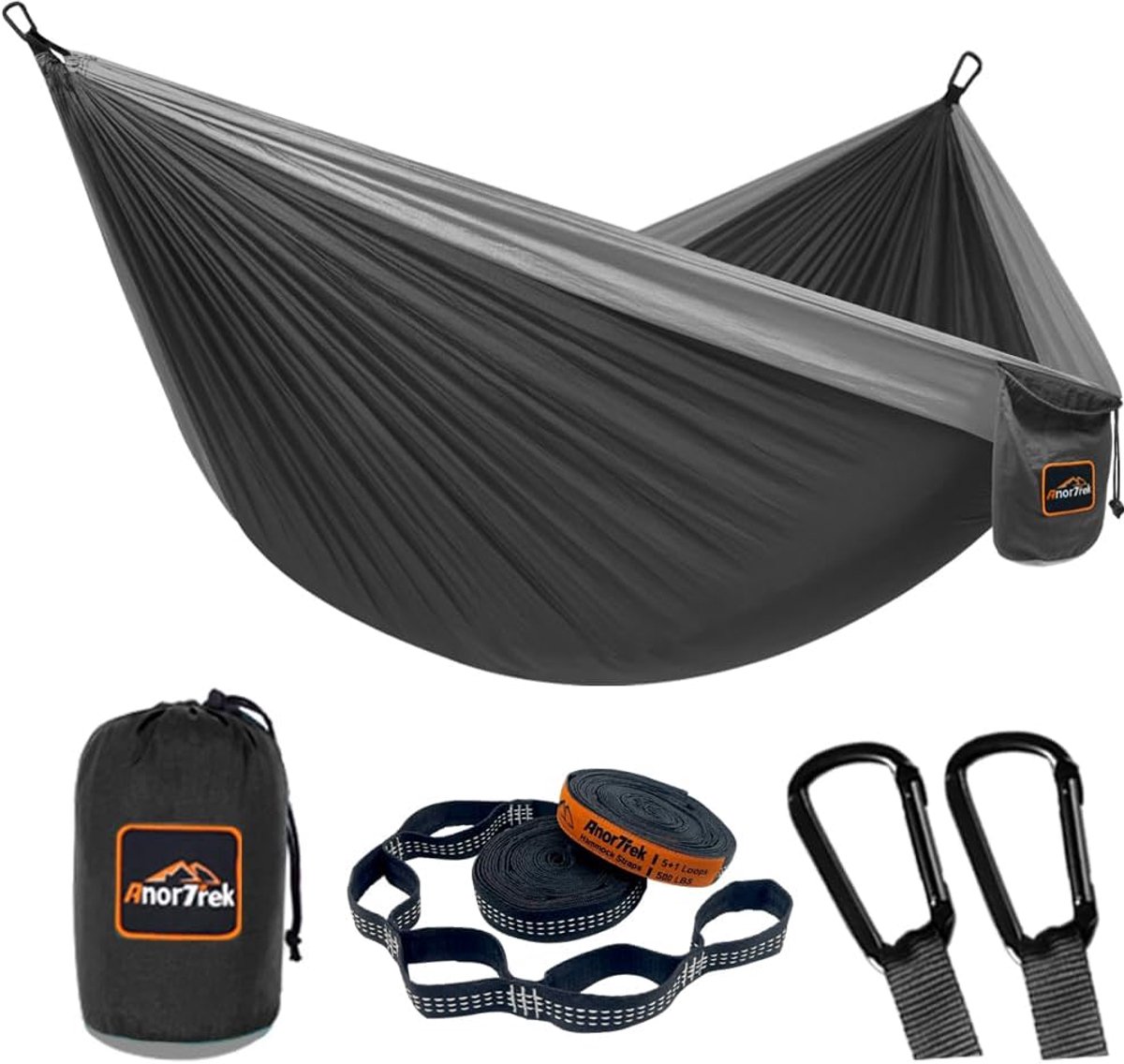 Hangmat – Lichtgewicht Parachute Hangmat met 2 Boombanden – Draagbare Nylon Reis Hangmat voor Kamperen - Wandelen en Backpacken