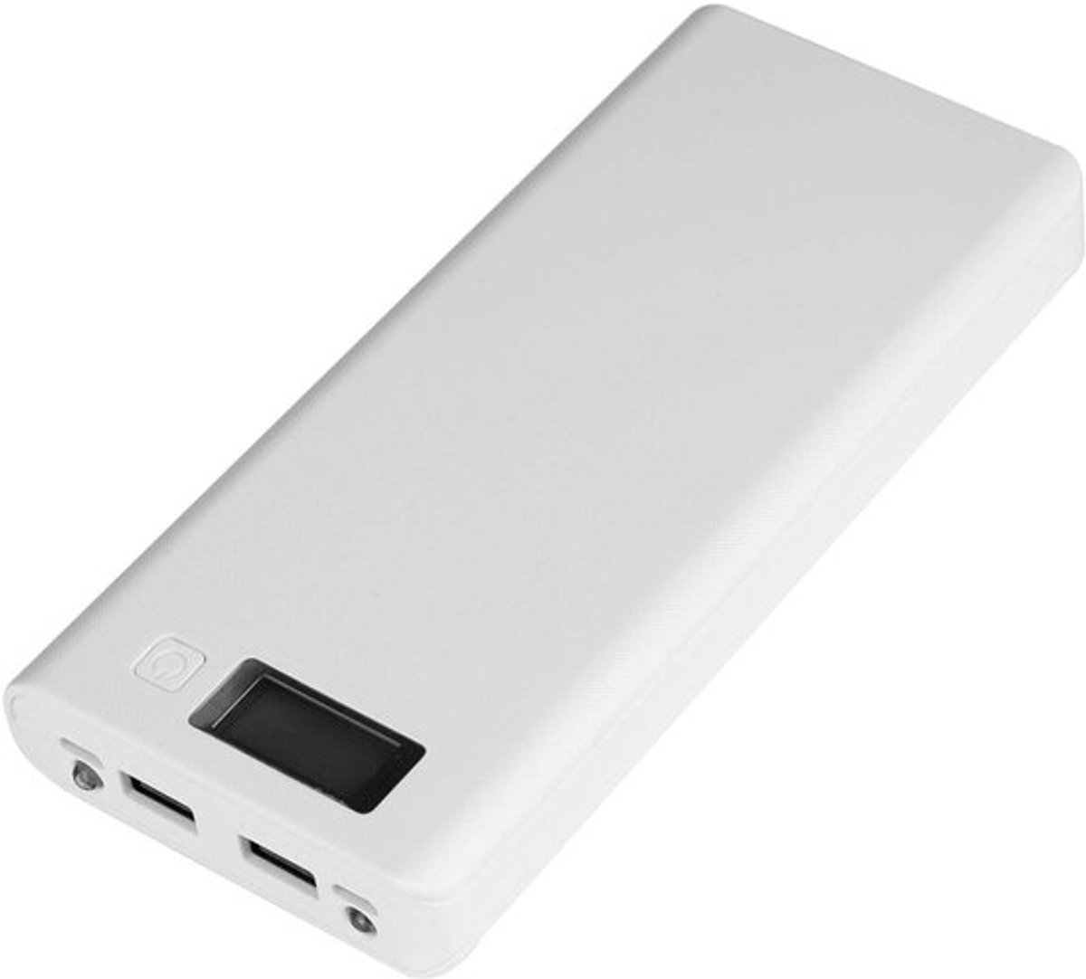 Power Bank Kit - 8x18650 Batterij - Dual USB-poorten - Wit - LCD-scherm - DIY Power Bank - Geschikt voor Mobiele Apparaten - Kit