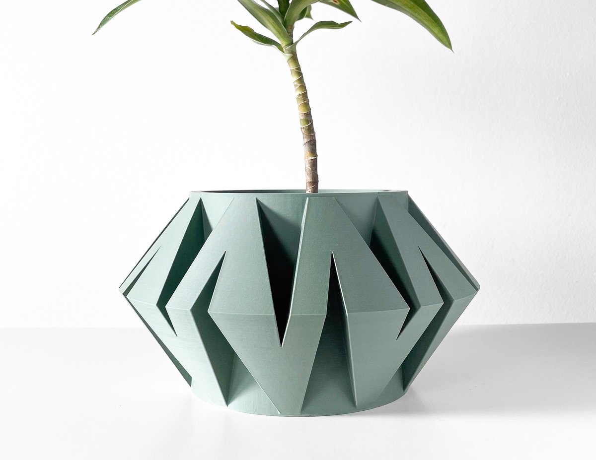 Skushy Kovi Bloempot - Moderne Designpot voor Kamerplanten - Sculpturale Plantenpot voor Woonkamer en Kantoor - Premium Woondecoratie