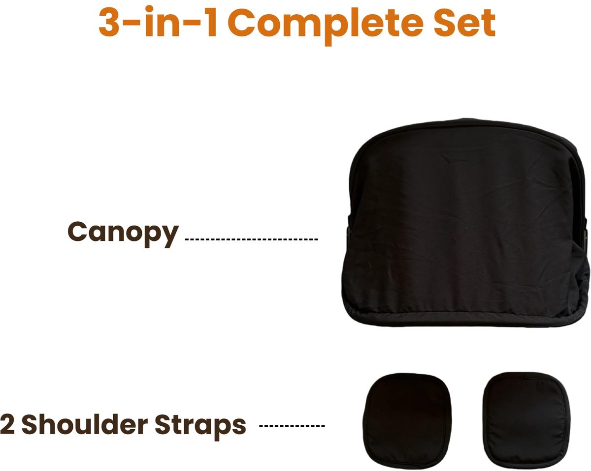 SnelShoppen - Compatibele Doona Autostoelhoes - 3-in-1 Luifel voor Kinderwagen - Vervangende Accessoires voor Pasgeboren Baby - Waterdicht, Ademend, G