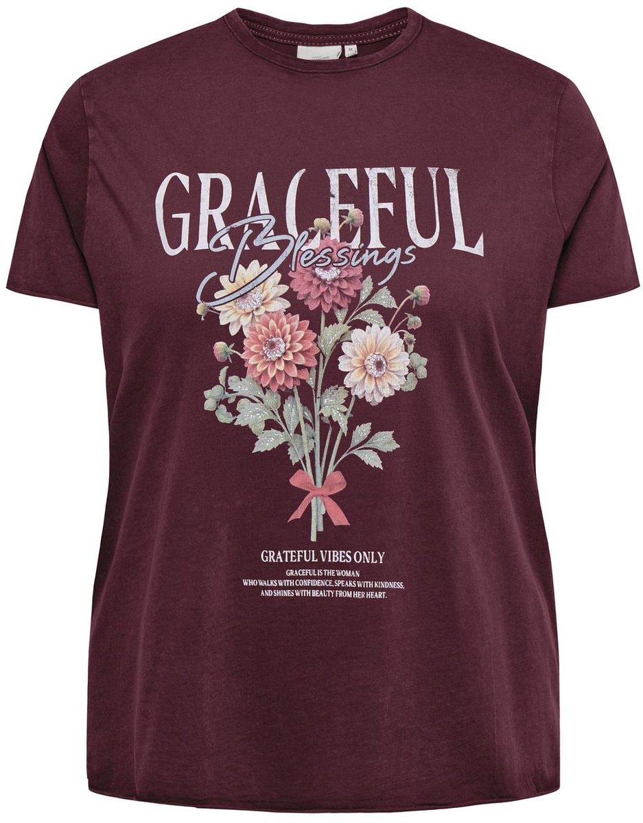 ONLY CARMAKOMA - CARLUCY REG S/S TOP JRS NOOS Dames Top