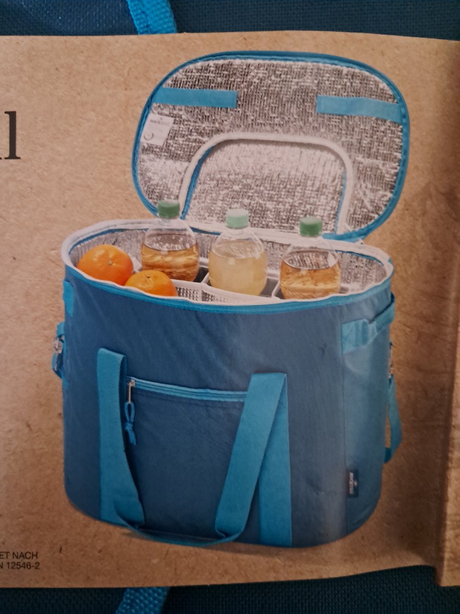 Rocktrail Koeltas - Blauw - Geschikt voor flessen van 1.5L - inhoud ca 35L - ca. 43 x 33,5 x 27 cm