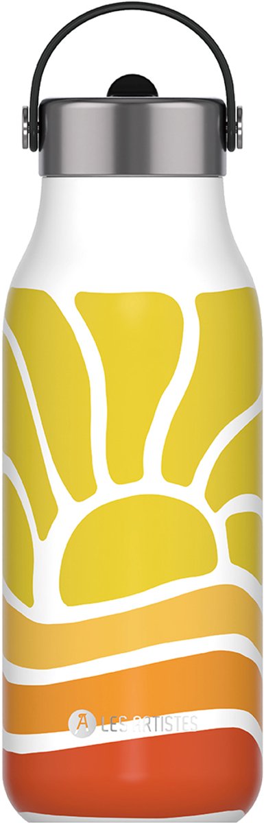 Les Artistes Paris - Drinkfles - Thermosfles 2.0 - 1000ml - Sun Festival - met geïntegreerd rietje