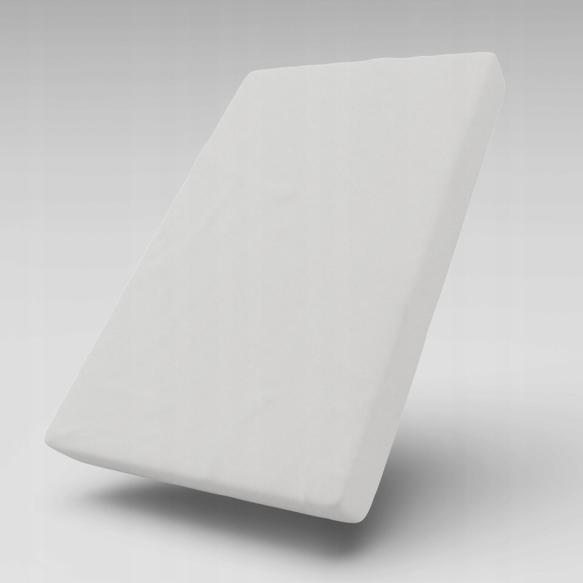 KONEY - Hoeslaken jersey 90 x 200 cm - Lichtgrijs - 160 g/m² - matras tot 20 cm