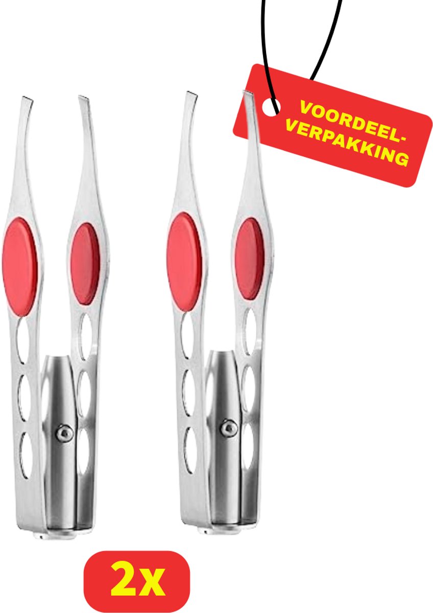 InnovaGoods - Pincet met Ledlampje Lezers - 2x - Voordeelverpakking!