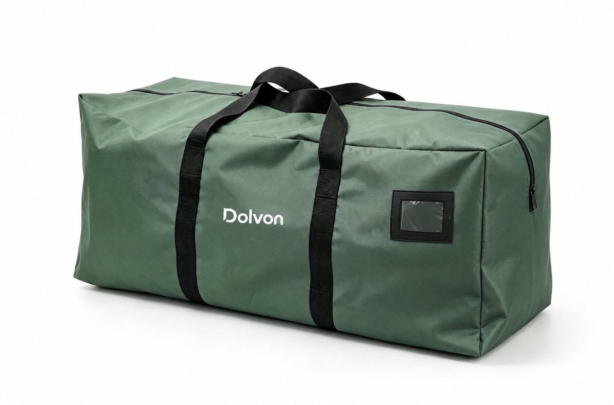 Dolvon Verhuiszakken - 6 Stuks - Verhuisdozen - 100L - XXL Opbergzak - Donkergroen