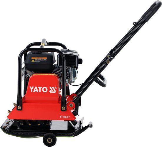 YATO YT-90307 Professionele Benzine Trilplaat - 20 kN - 6,5 PK Loncin G200F Motor - Diepte tot 30 cm - Inclusief Transportwielen & Rubberen Mat - 88 kg van Yato — afbeelding 5