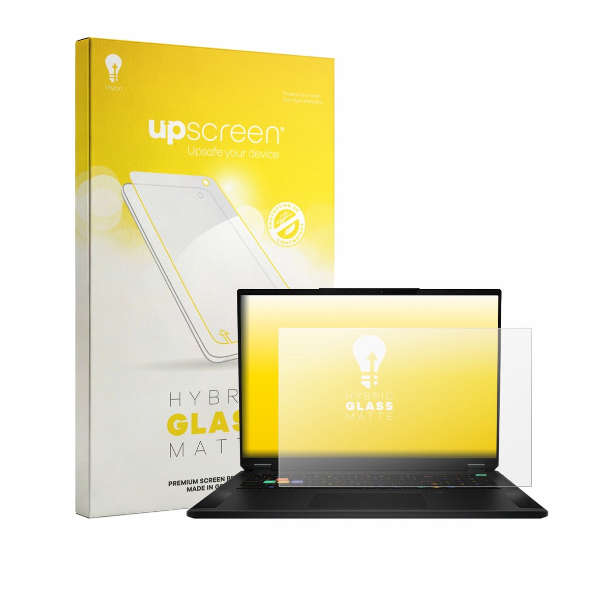 upscreen - Screenprotector voor MSI Stealth 18 HX AI - Folie Beschermfolie Beschermglas matte