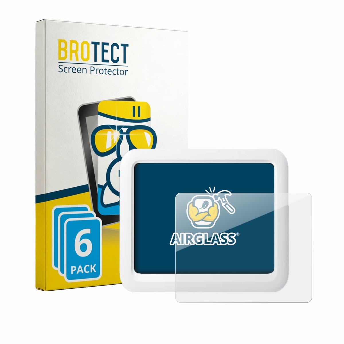 Screenprotector 6 Stuks voor SwitchBot Meter Pro Beschermglas transparant