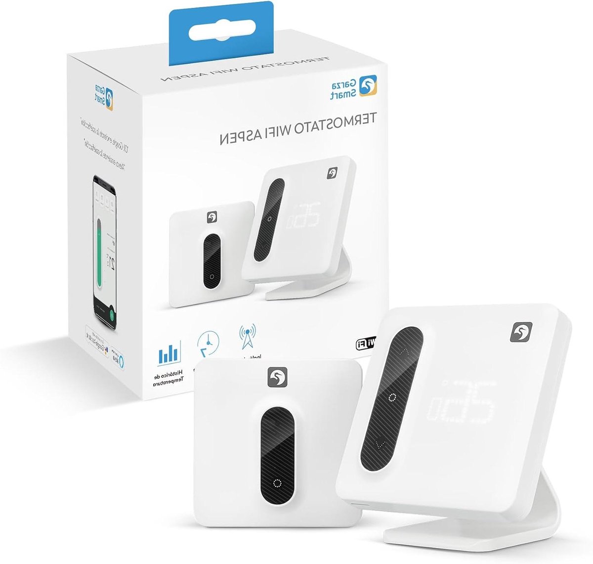 Intelligente Thermostaat - Slimme Verwarming - Energie Besparen - App en Spraakbesturing - Wifi Connectiviteit - Wit